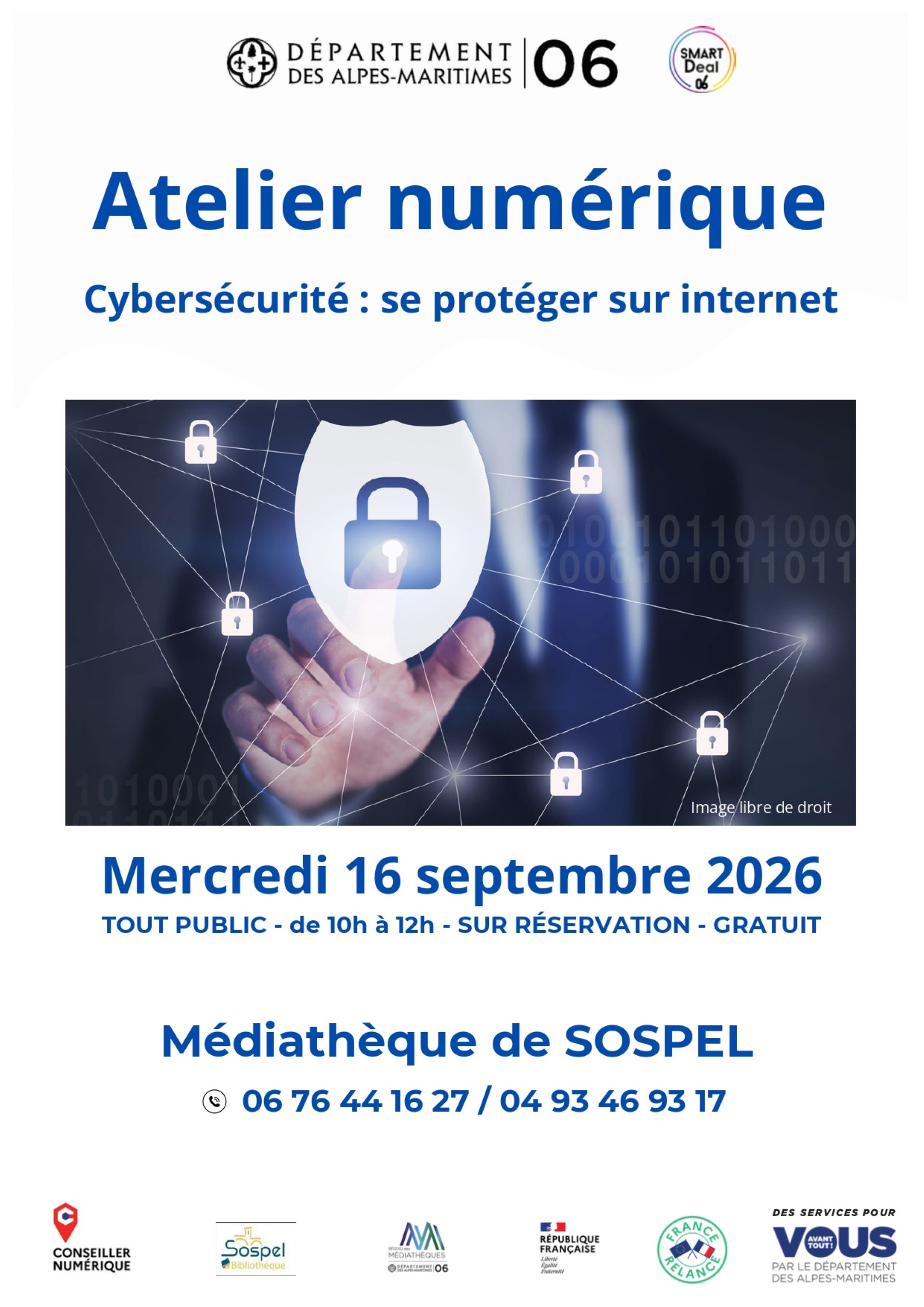Atelier num�rique Cybers�curit� : se prot�ger sur internet