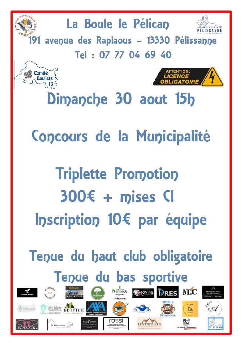 Concours de p�tanque de la Municipalit�