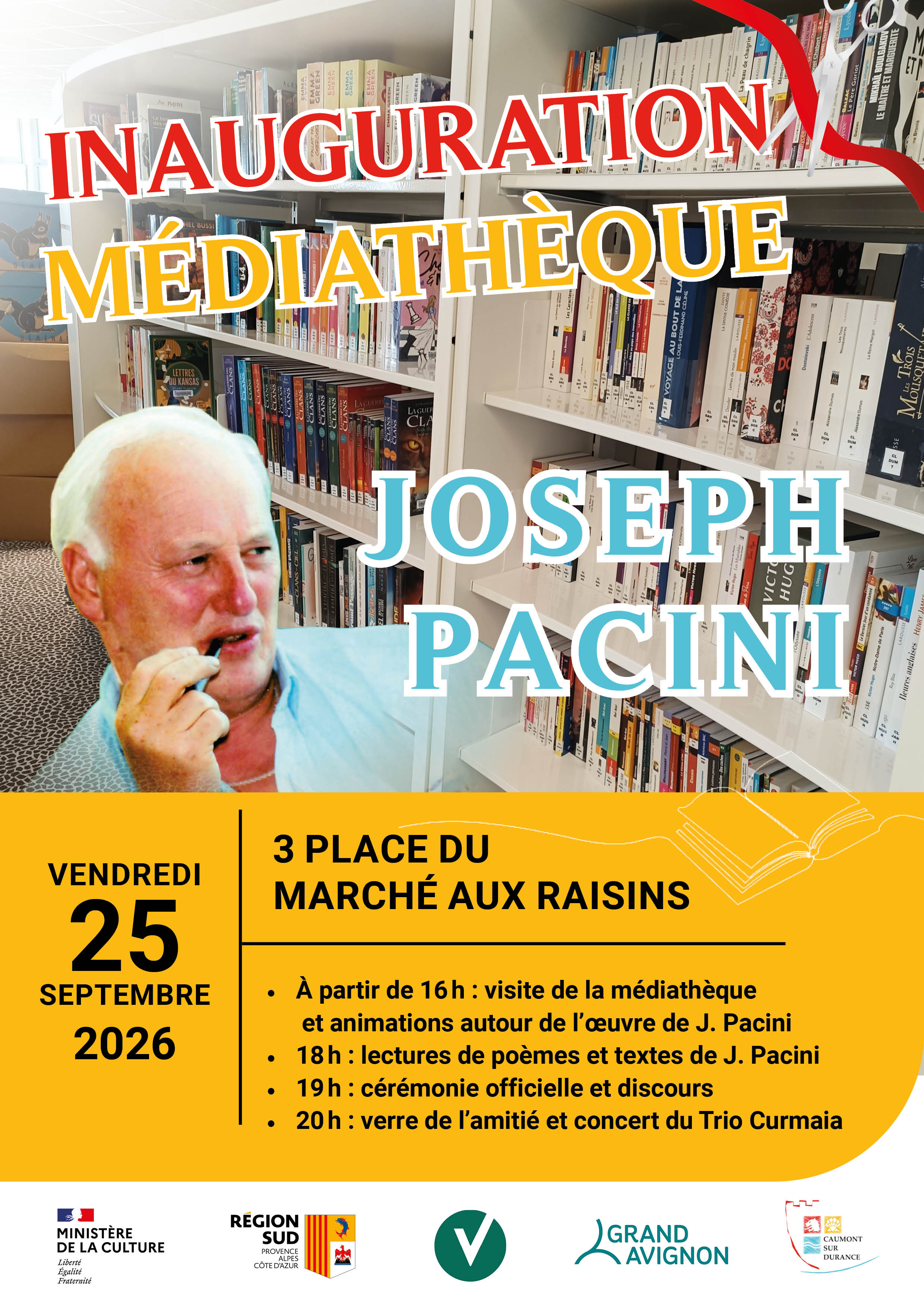 Inauguration de la m�diath�que Joseph Pacini