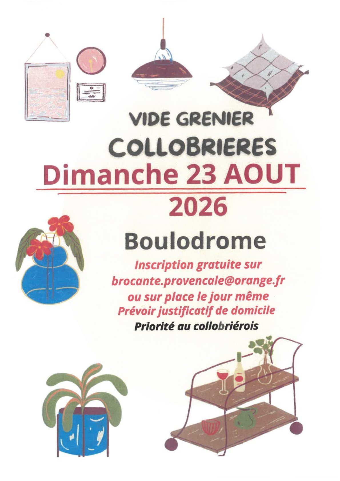 Vide grenier � Collobri�res