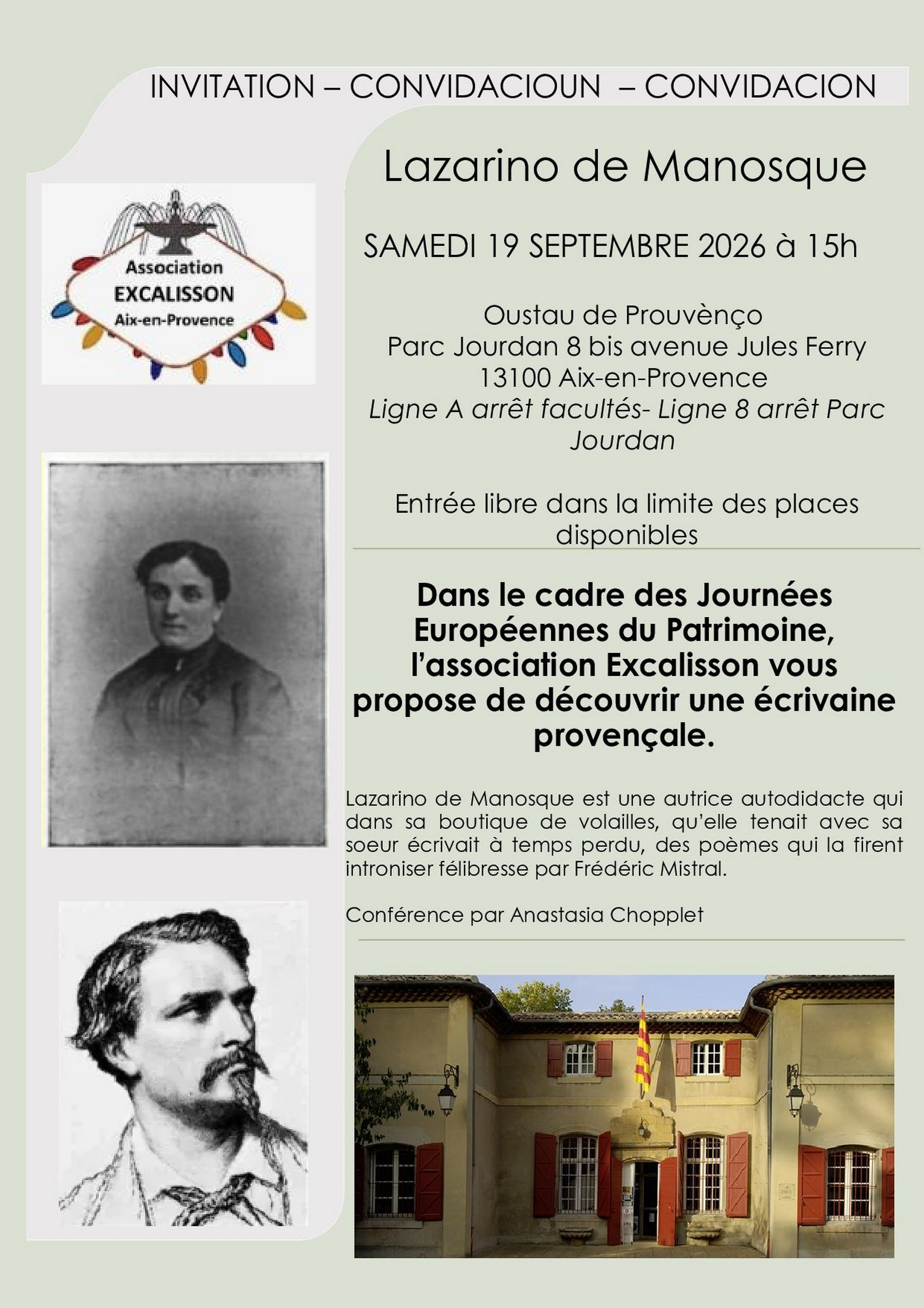 Conf�rence - Lazarino de Manosque