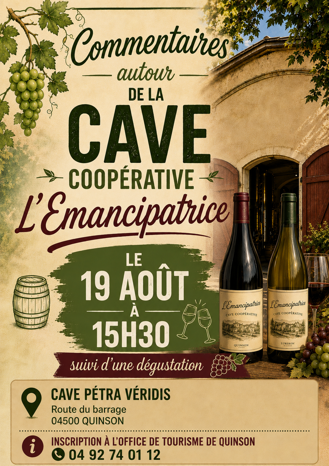 Commentaires autour de la Cave coop�rative l'�mancipatrice