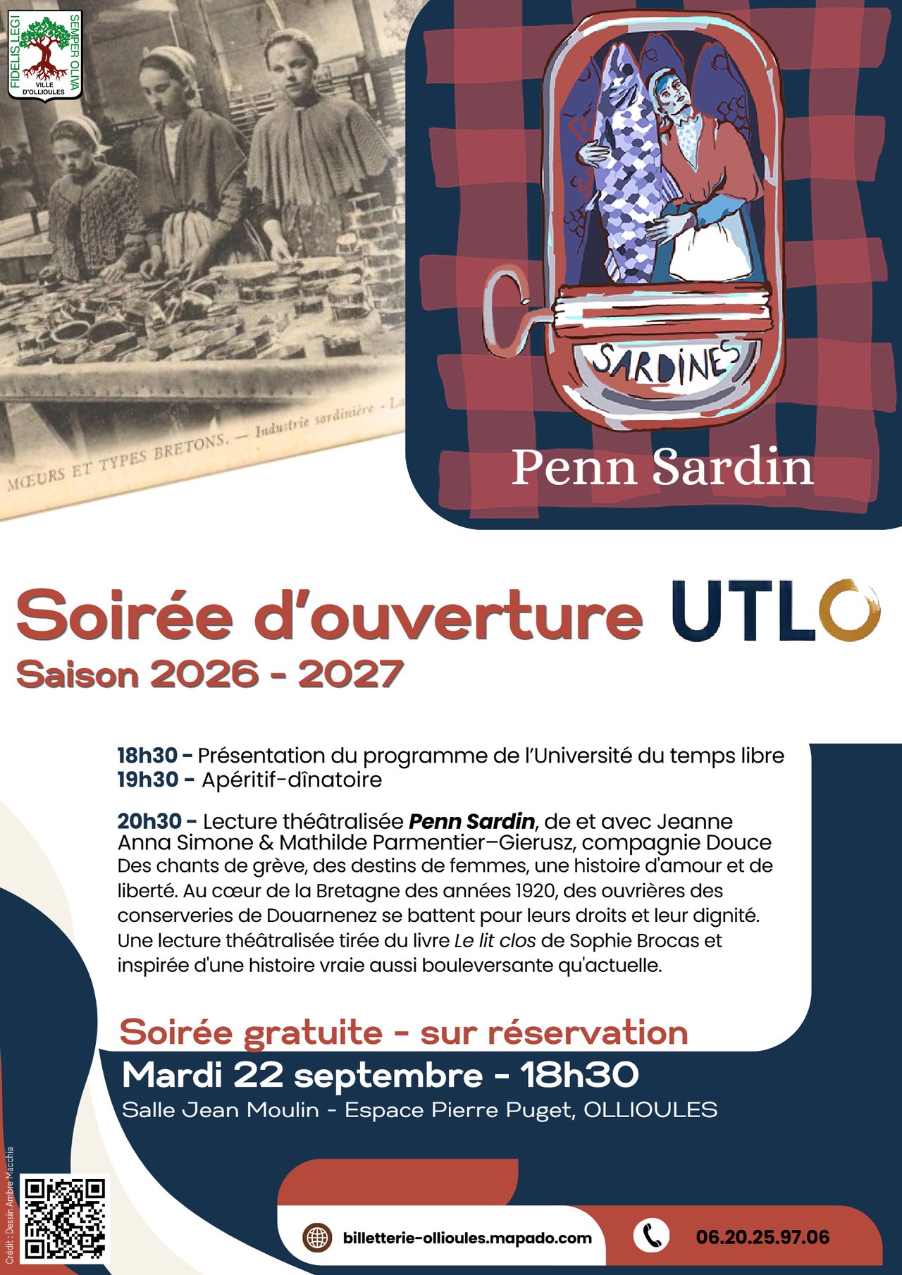 Soir�e d'ouverture UTLO - Lecture th��tralis�e Penn Sardin