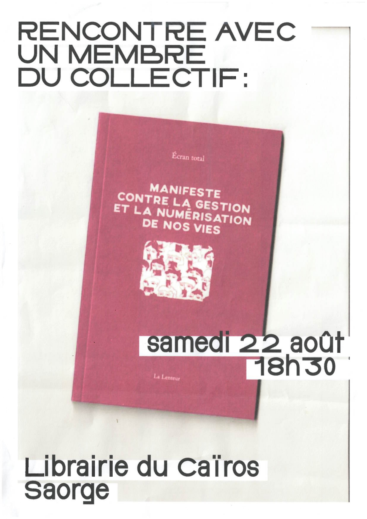 Librairie du Ca�ros: Rencontre avec le collectif Ecran total