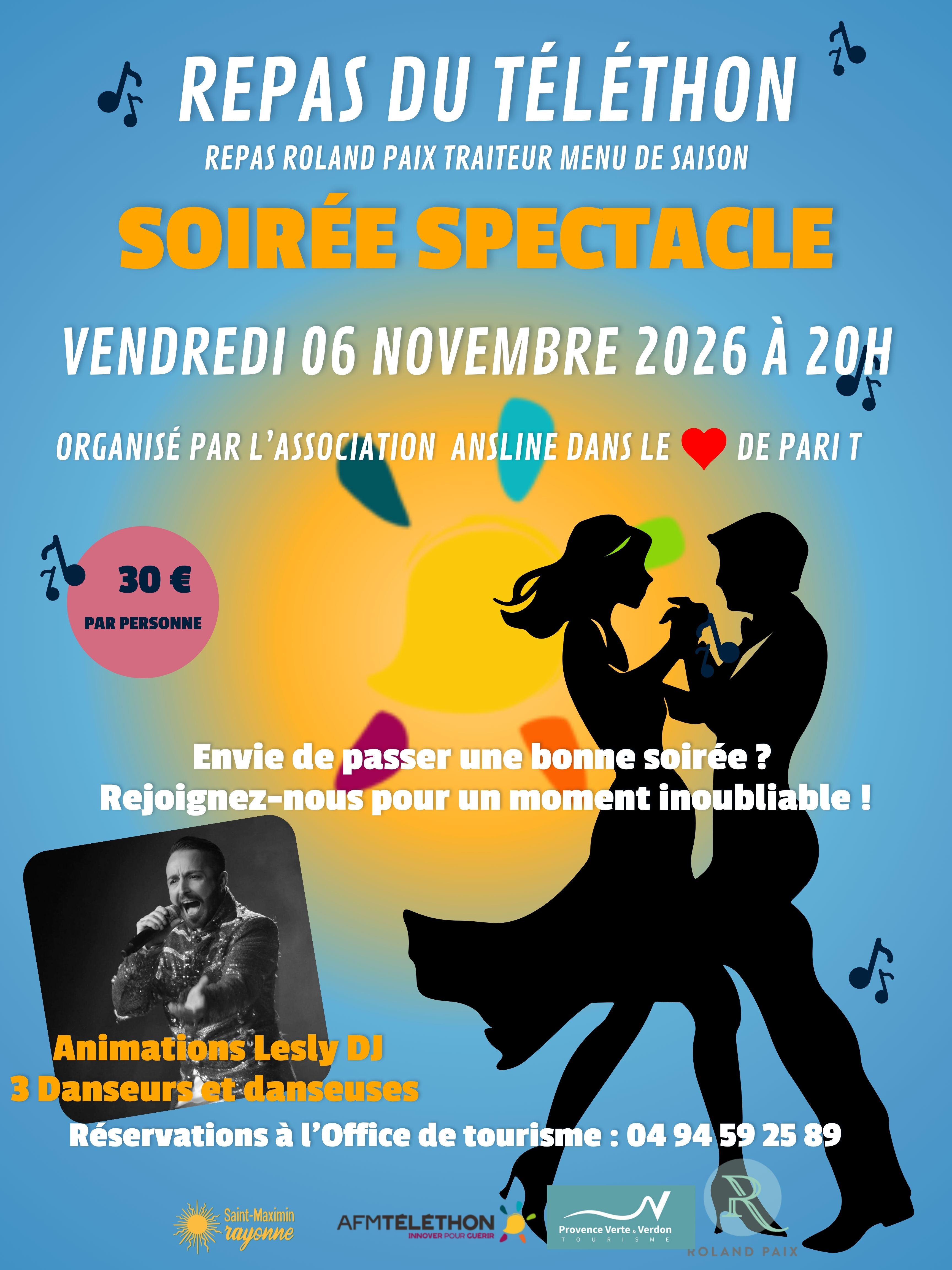 Repas et soir�e dansante | T�l�thon