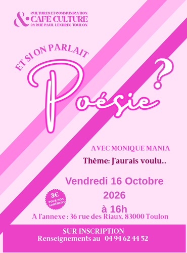 Conf�rence - Et si on parlait po�sie ?