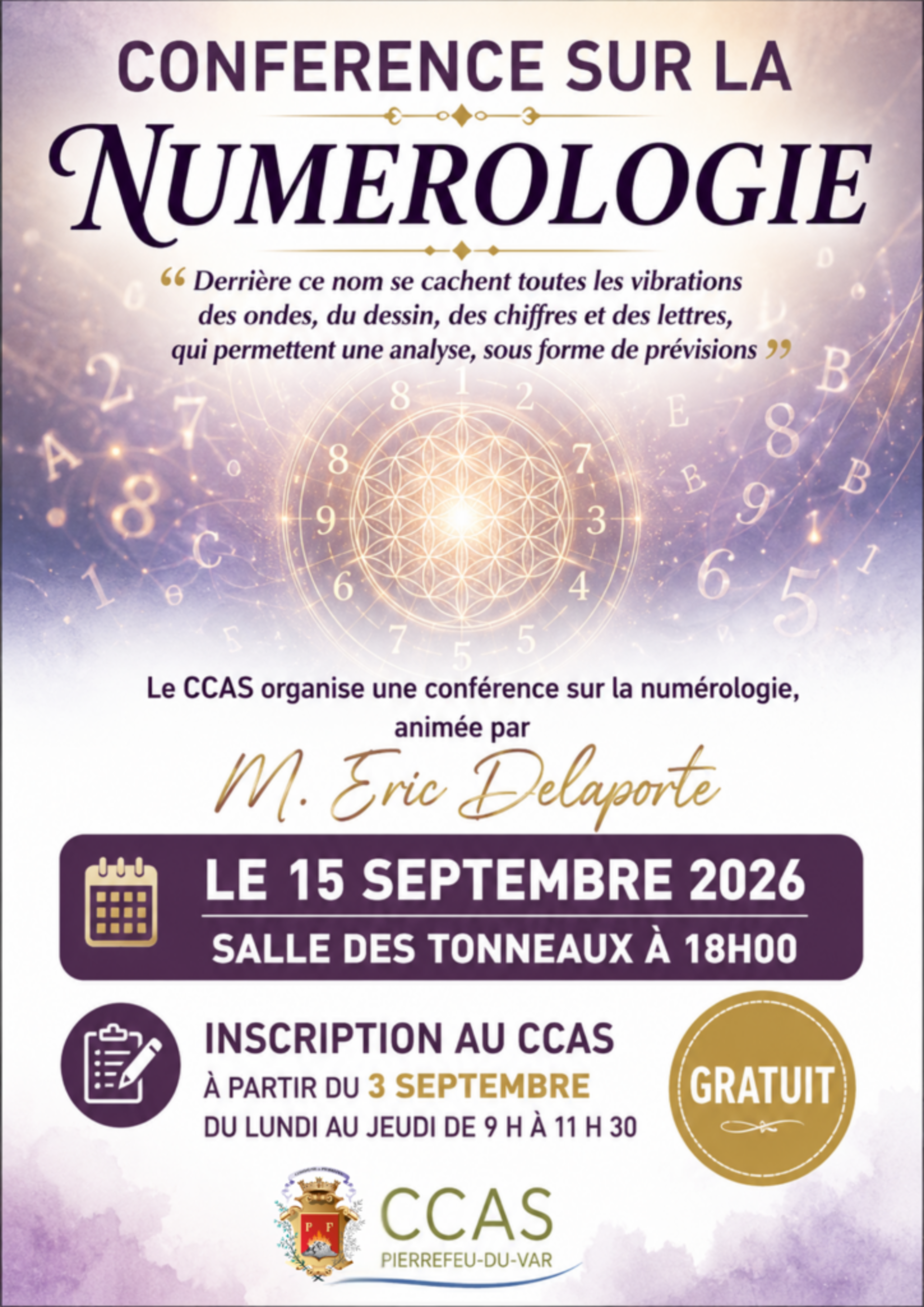 Conf�rence sur la num�rologie