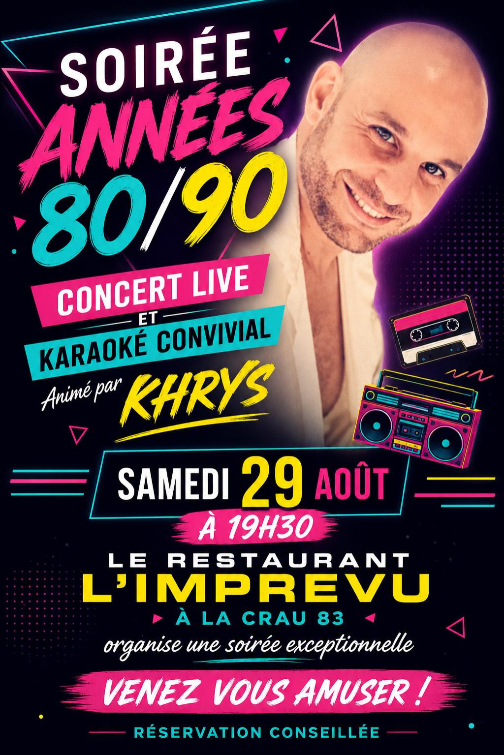 Concert live et karaok� convivial