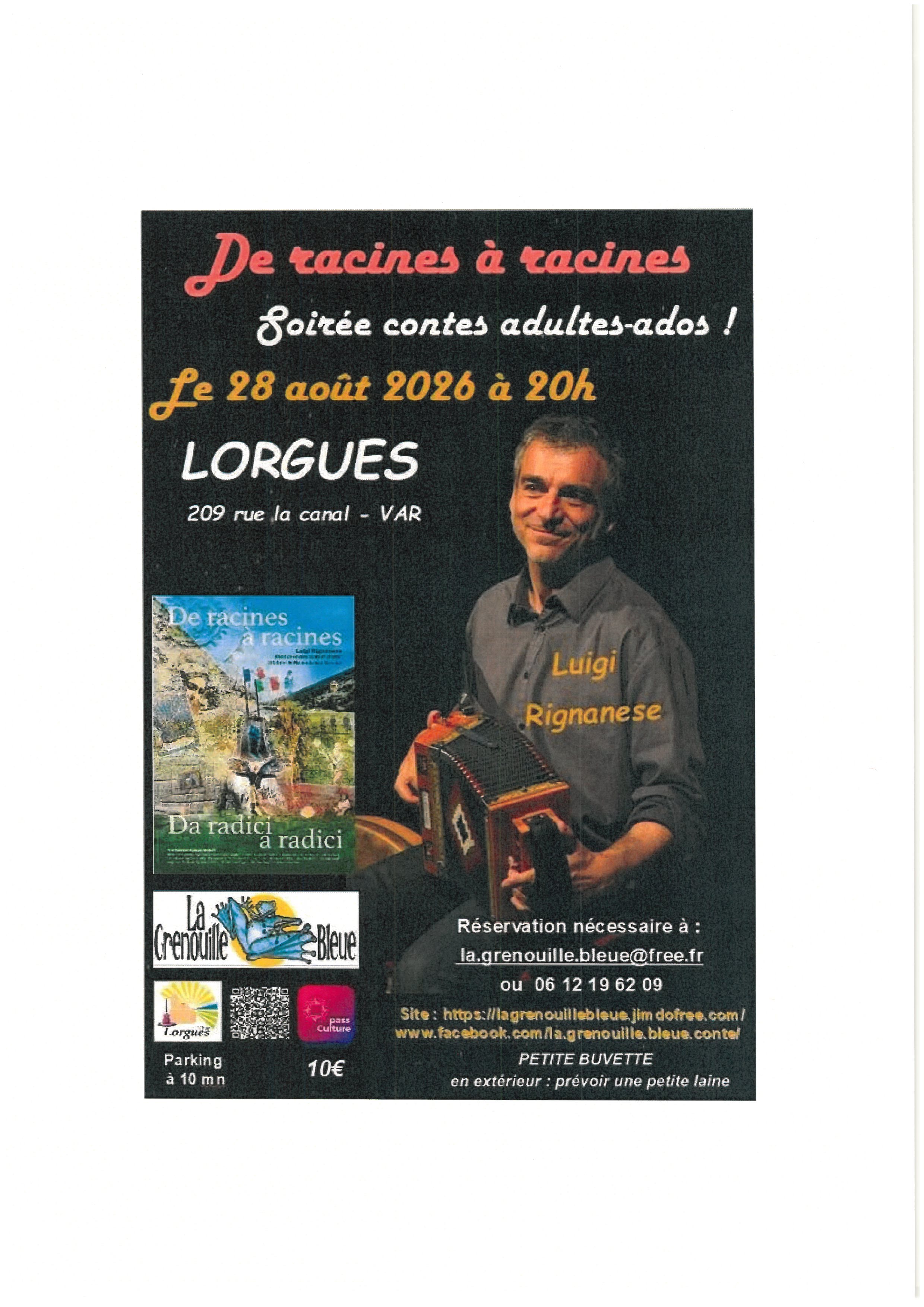 Soir�e Contes Adultes - Ados- Luigi Rignanese