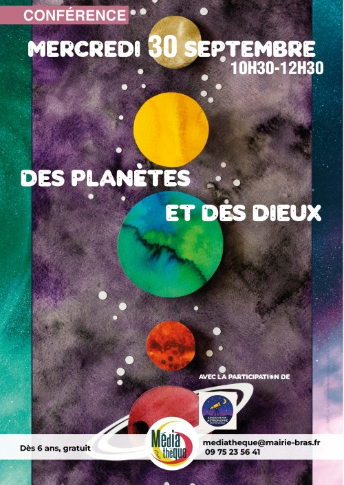 Conf�rence Jeunesse : Des plan�tes et des dieux (d�s 6 ans)