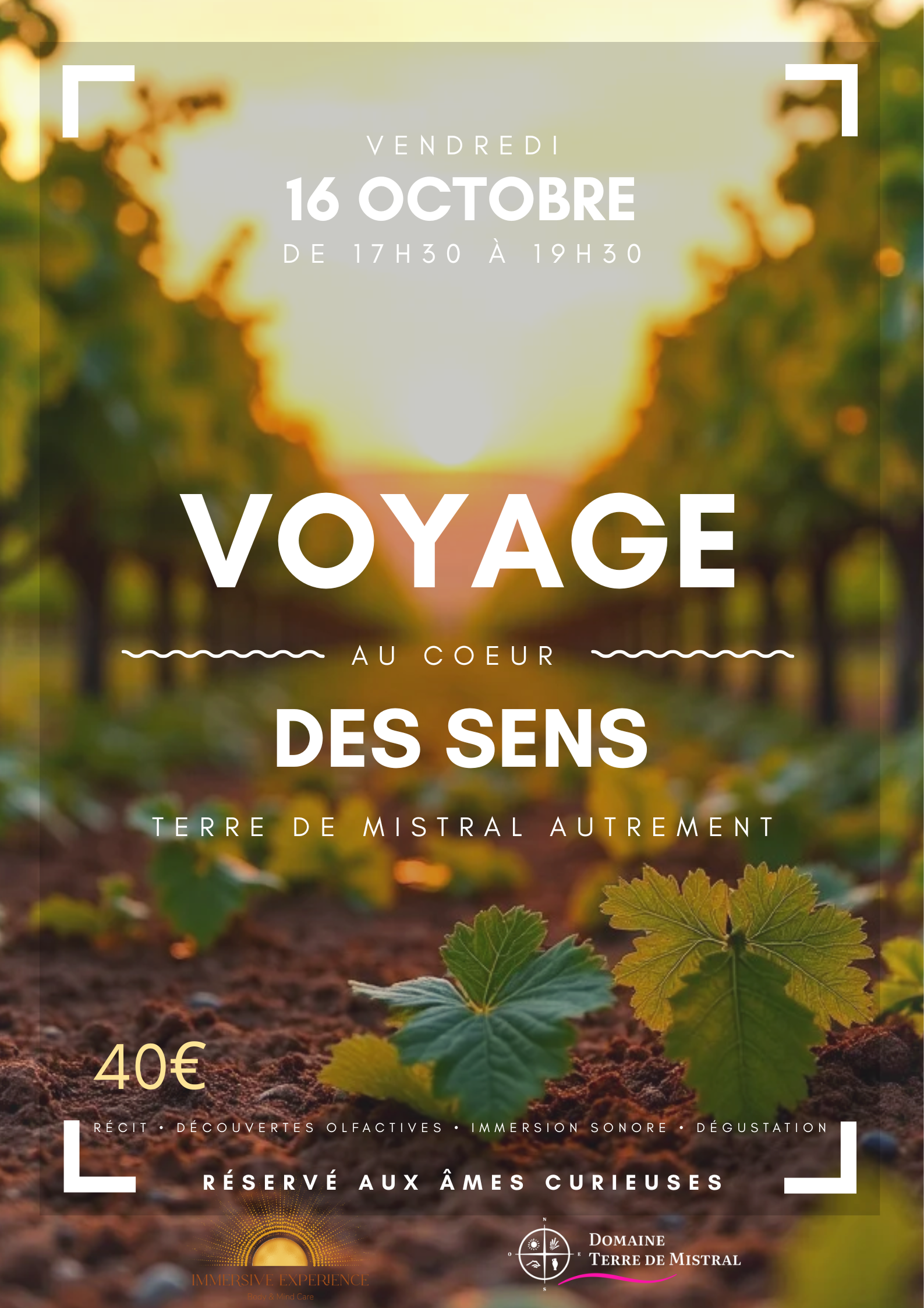 Voyage au coeur des sens : Terre de Mistral autrement