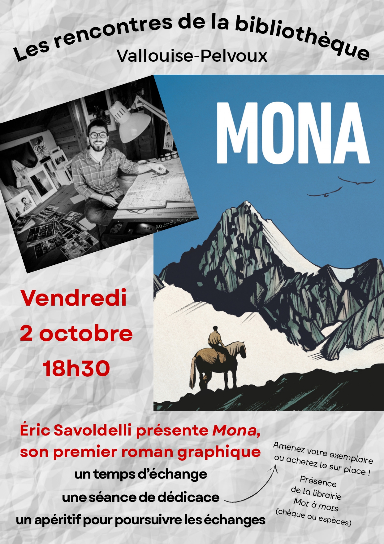 Rencontre-d�dicace � la biblioth�que