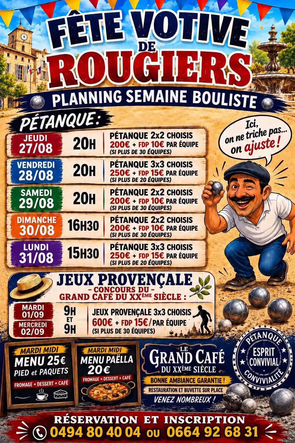 Concours de p�tanque : Semaine bouliste | F�te votive