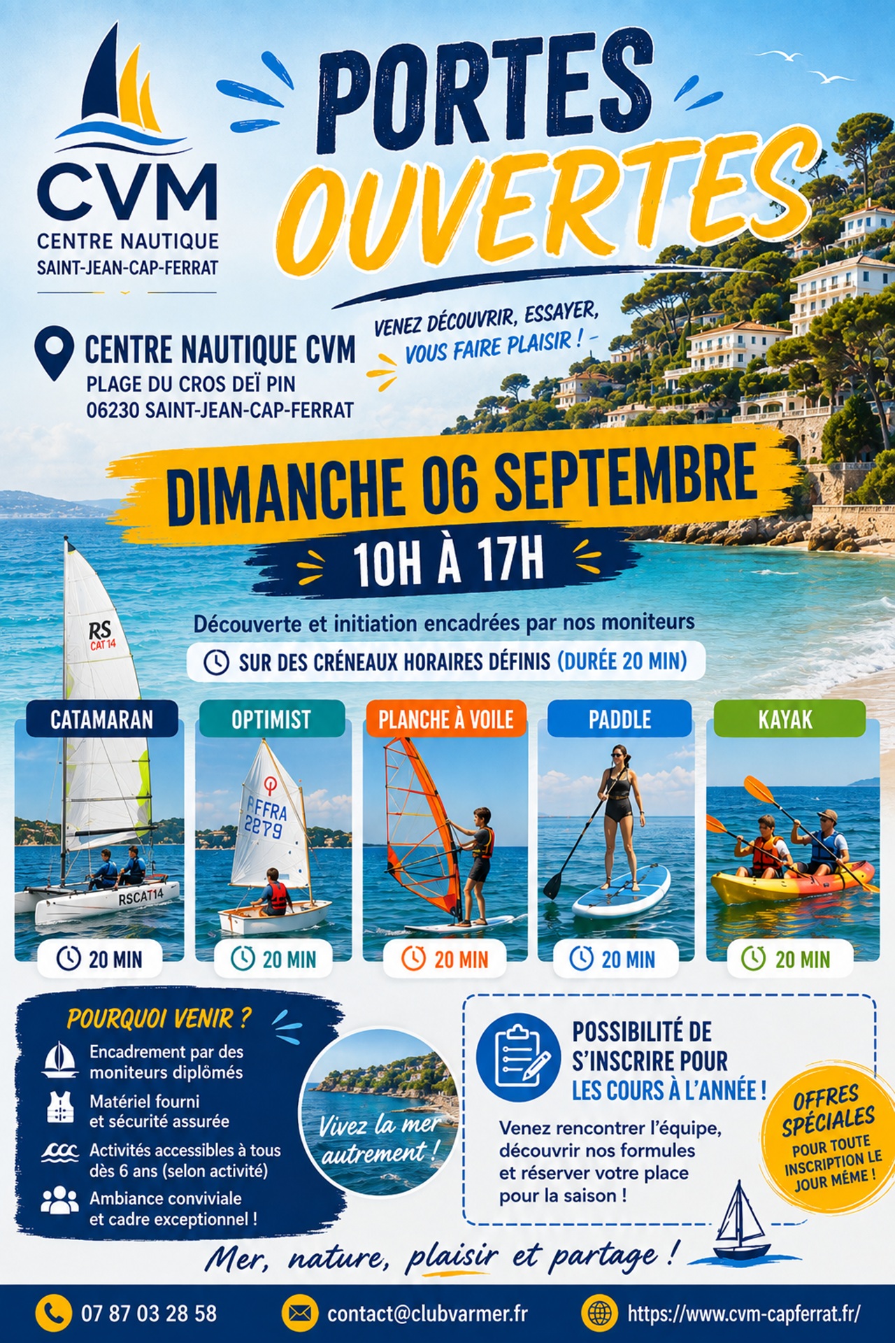 Journ�e Portes Ouvertes du Centre Nautique CVM