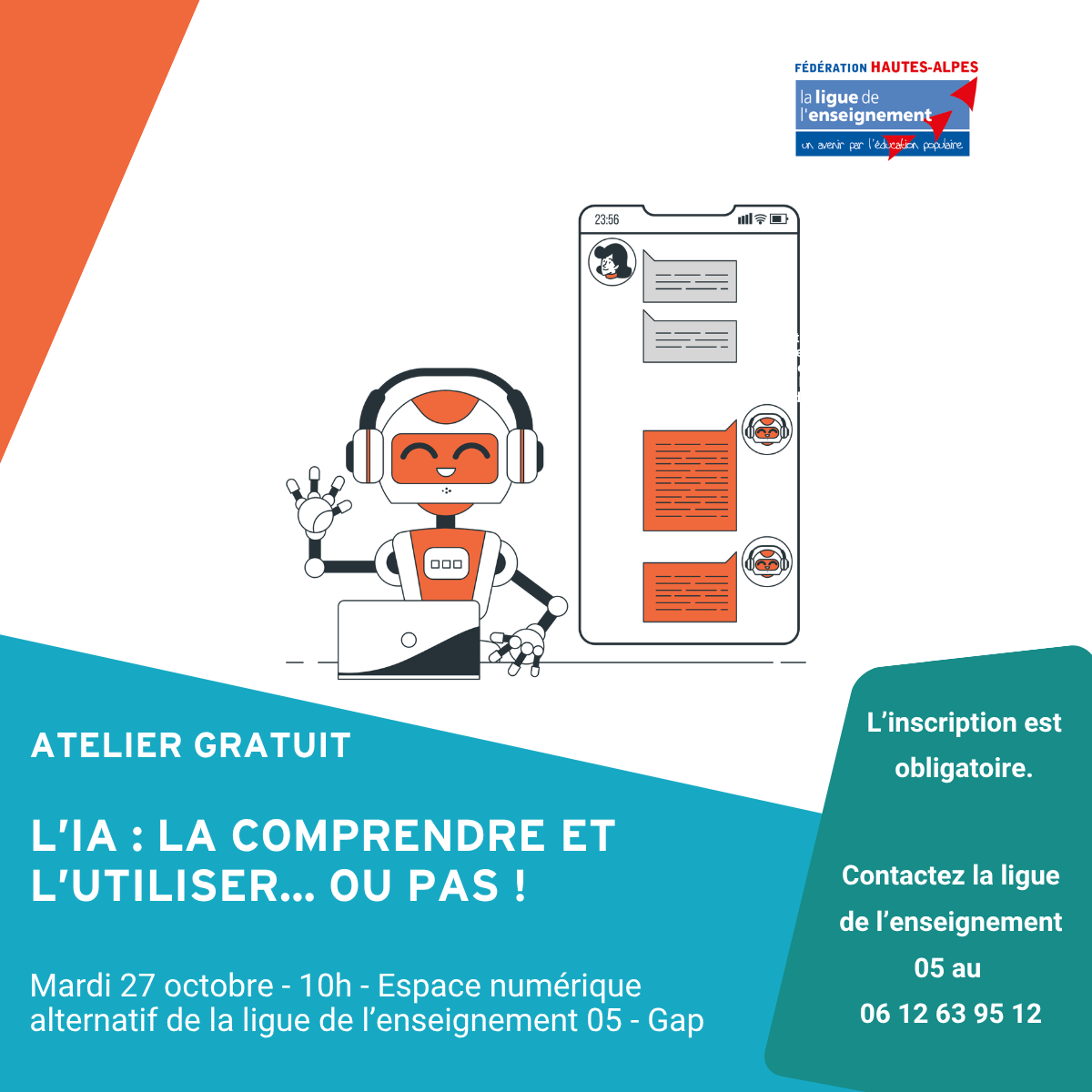 Atelier num�rique : l'IA, la comprendre et l'utiliser... ou pas !