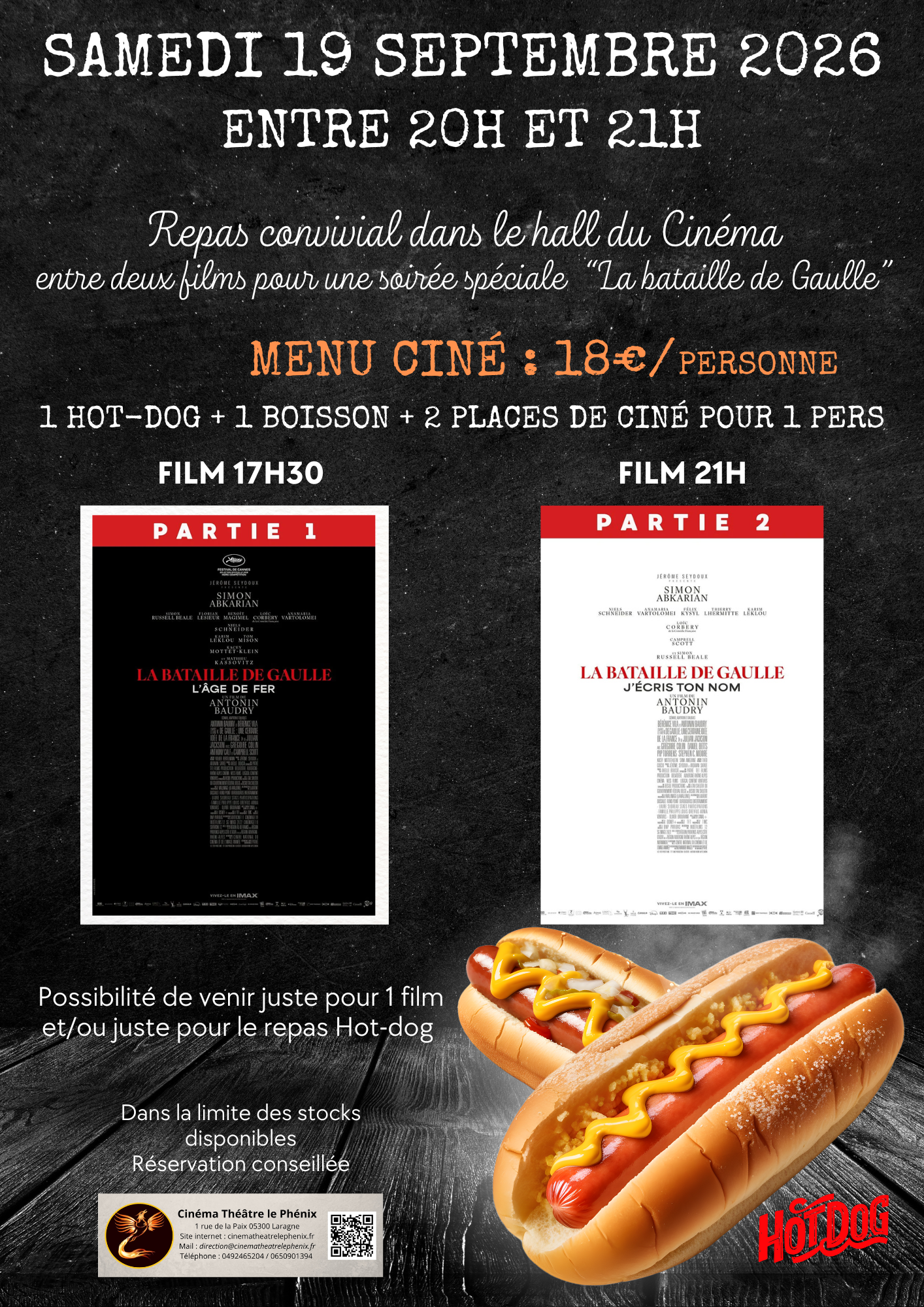 Repas-cin� : soir�e sp�ciale 
