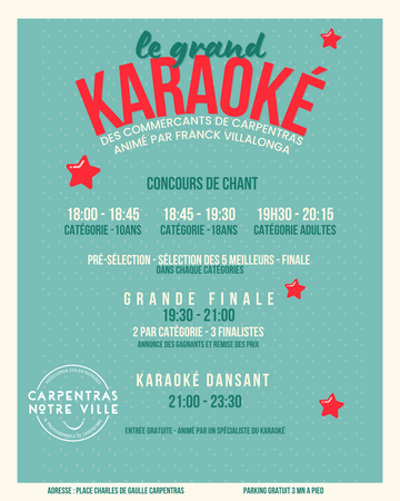 Le grand karaok� - concours de chant des commer�ants