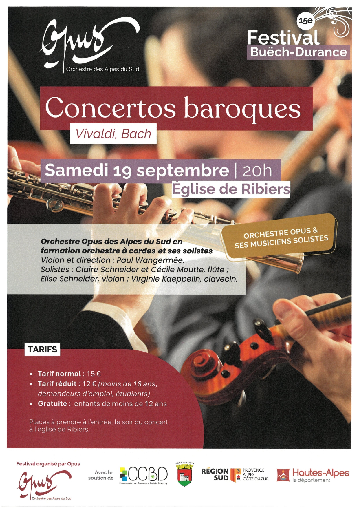 Festival Bu�ch-Durance 2026 : concertos baroques