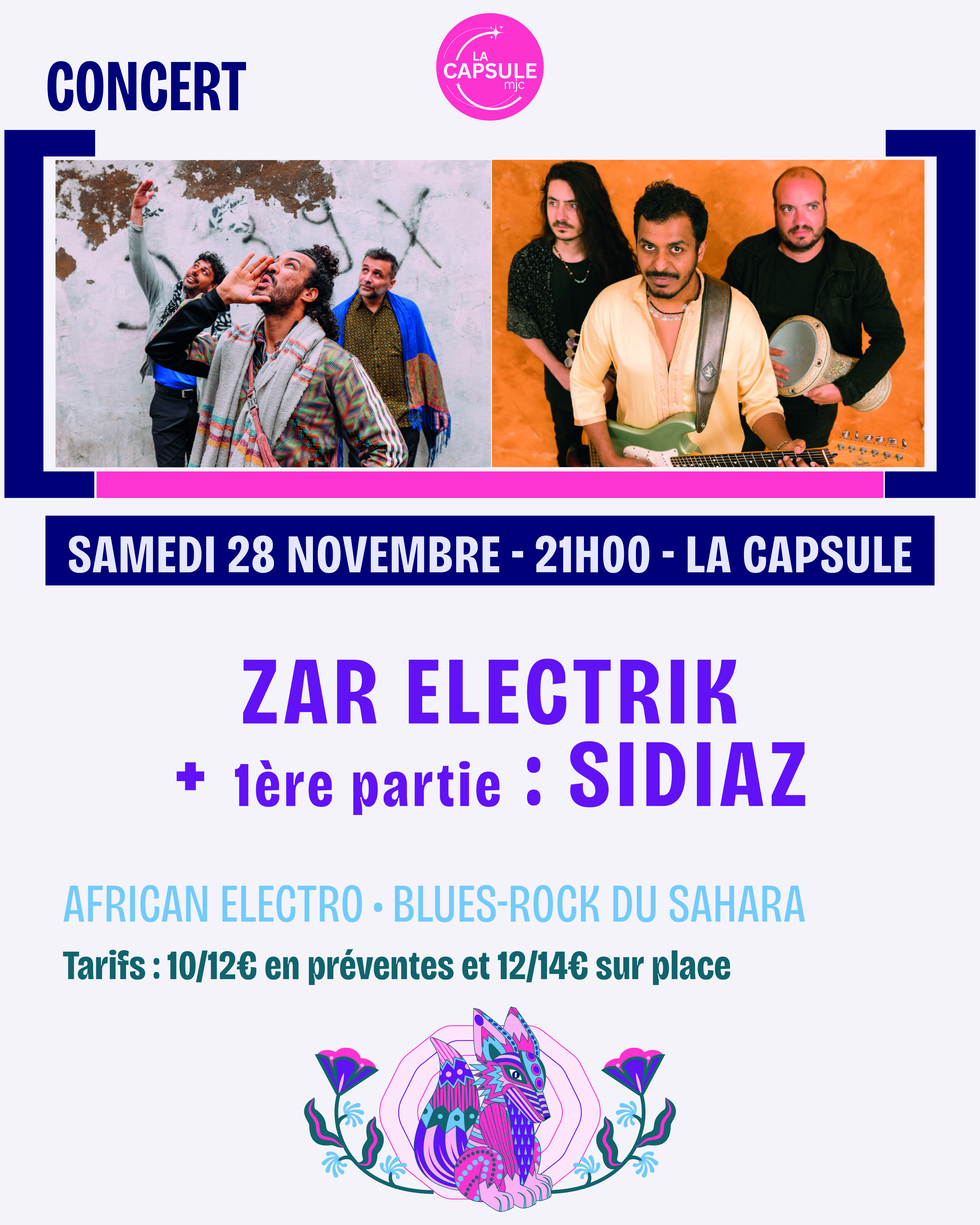 Zar Electrik et en 1�re partie : Sidiaz