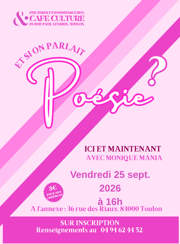 Conf�rence - Et si on parlait po�sie ?