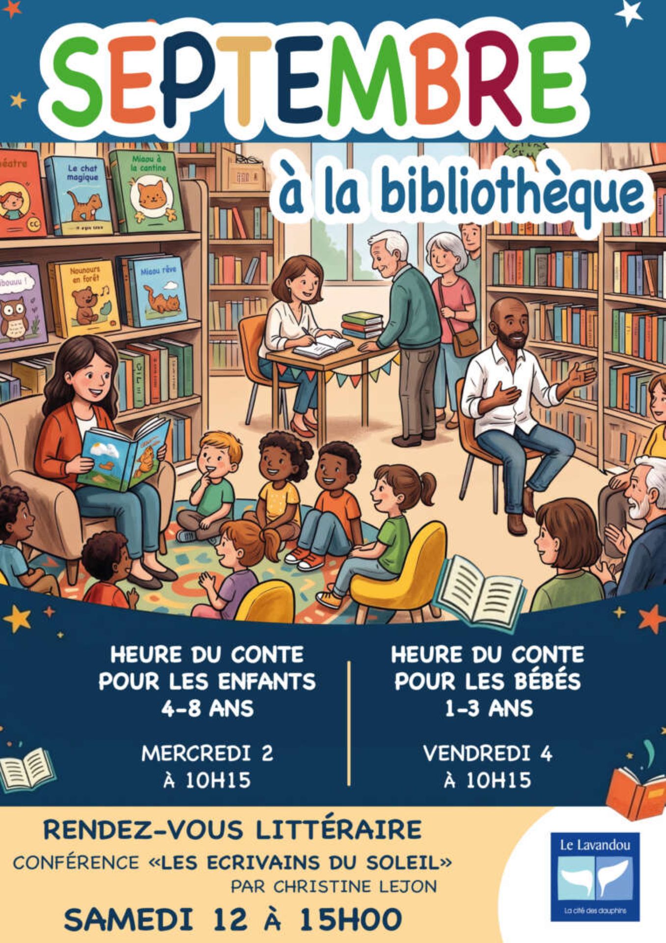 Septembre � la biblioth�que du Lavandou