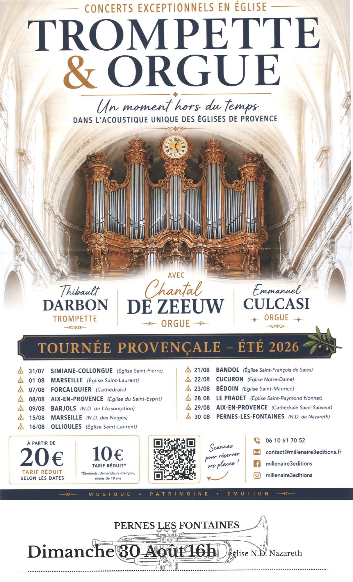 Concert : trompette & orgue