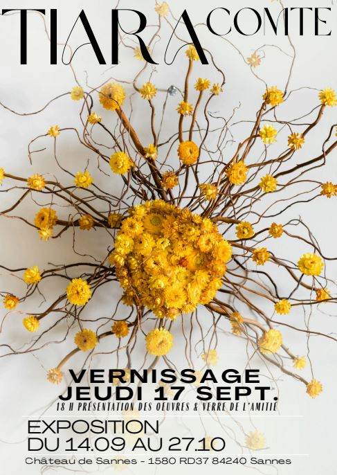 Vernissage Tiara Comte au Ch�teau de Sannes