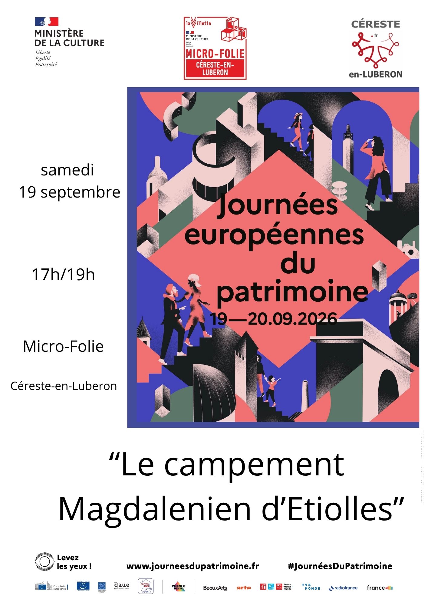 Journ�es du patrimoine - Conf�rence au micro-folie de C�reste