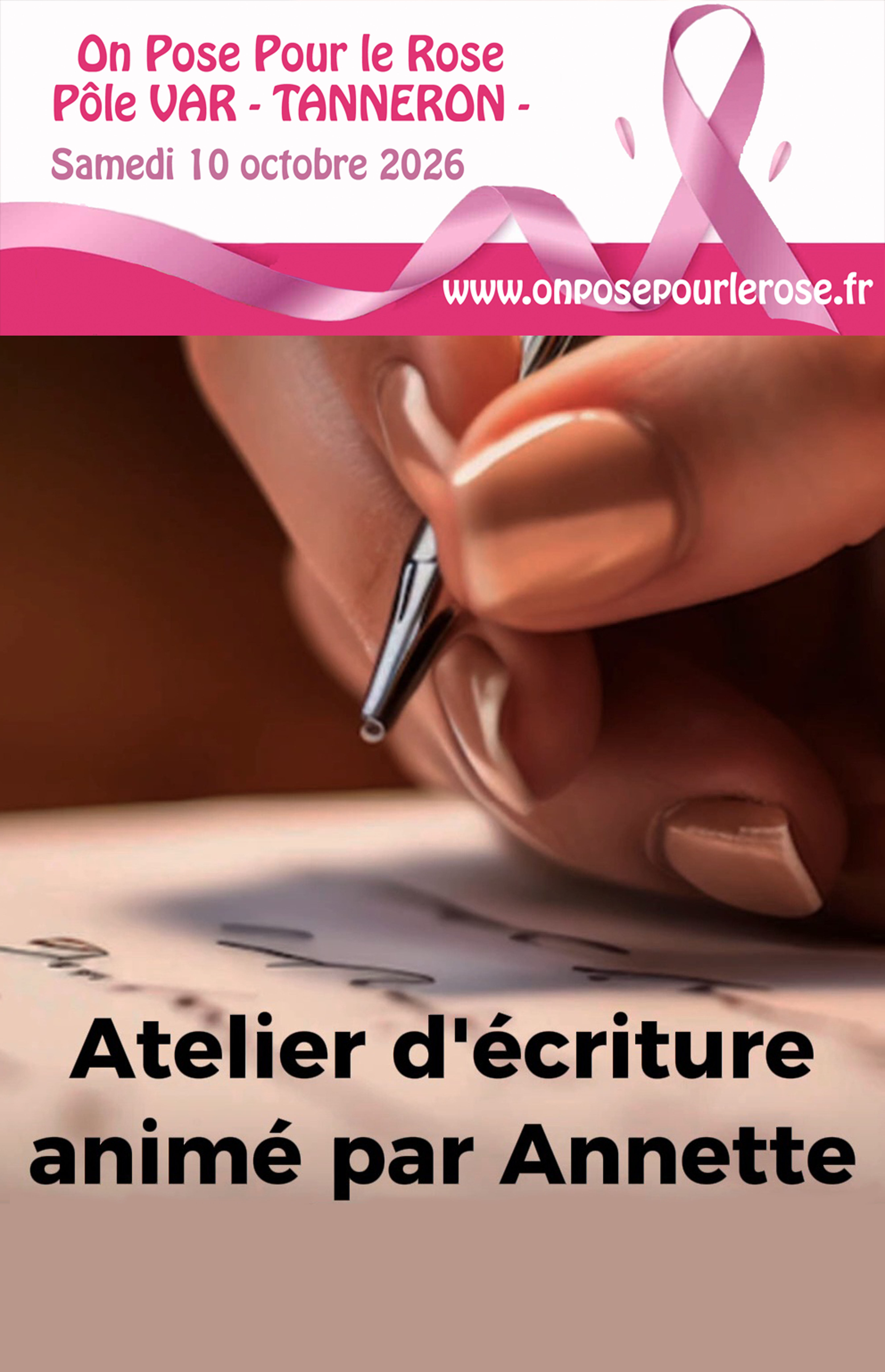 Atelier d'�criture | On Pose pour le Rose