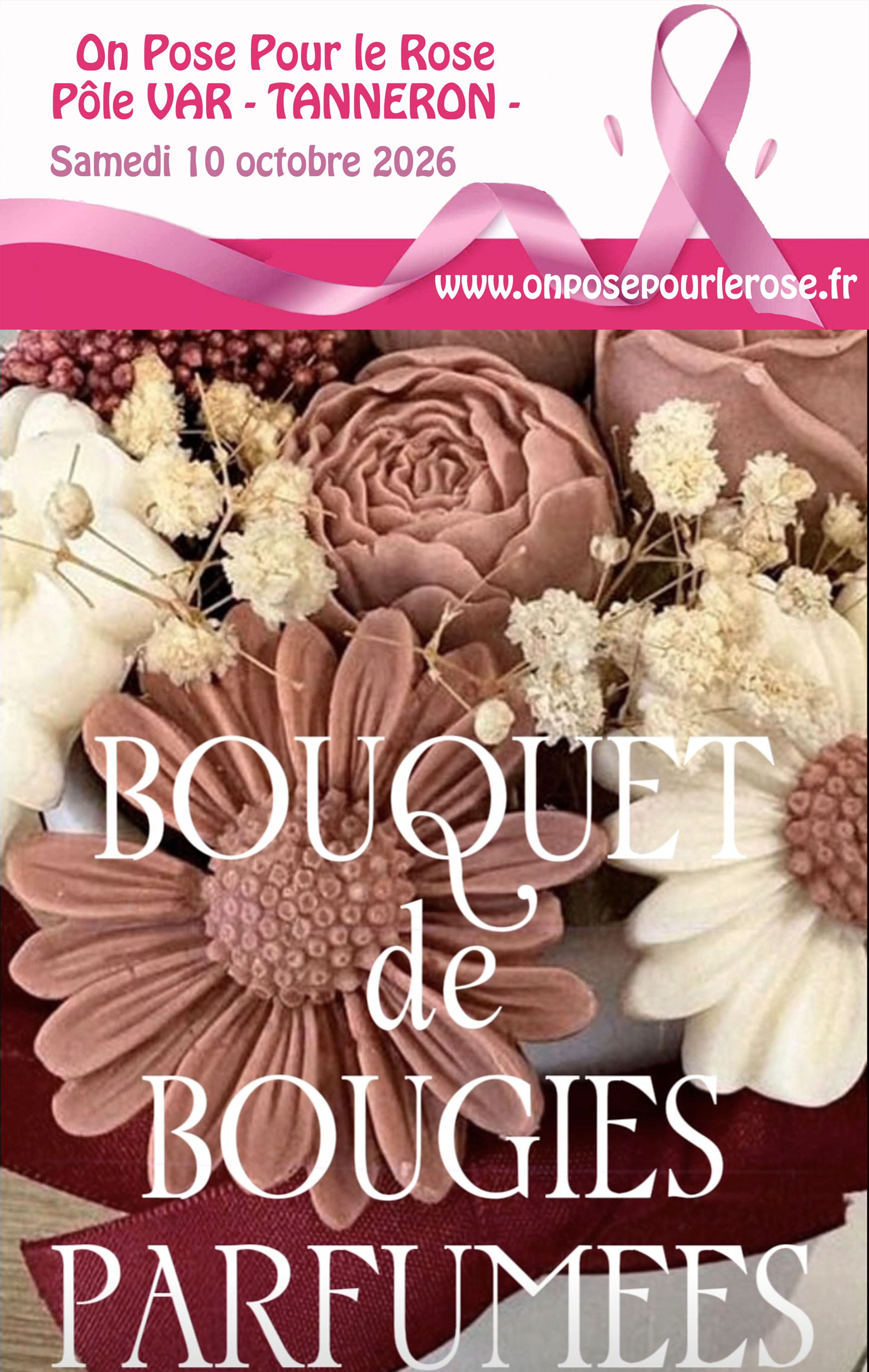 COMPLET-Bougie, bouquet parfum� | On Pose pour le Rose