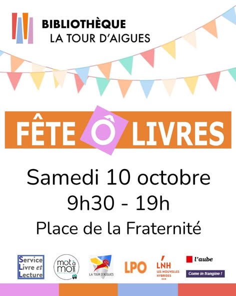 F�te � livres � La Biblioth�que de La Tour-d'Aigues.