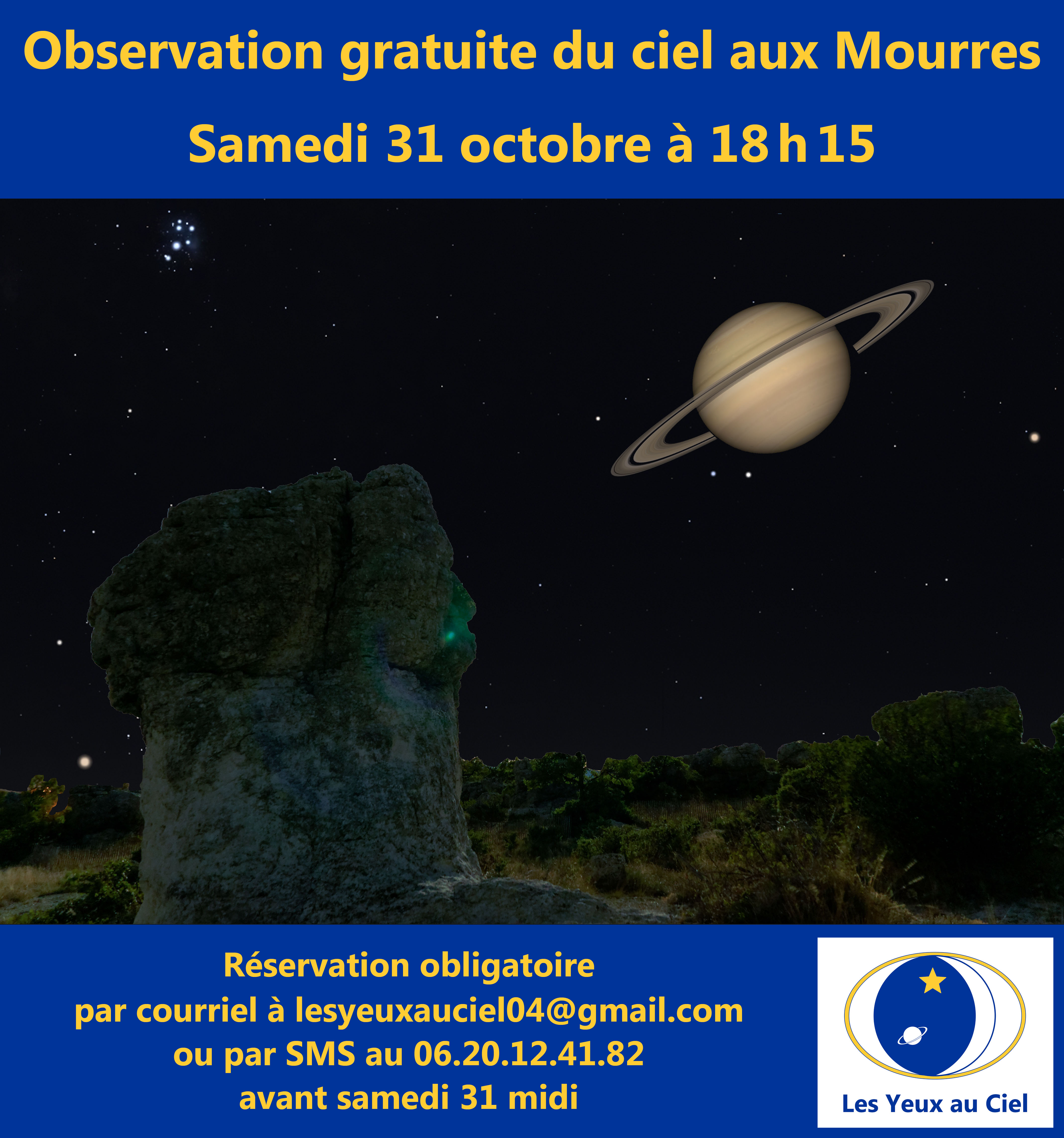 Observation du ciel aux Mourres