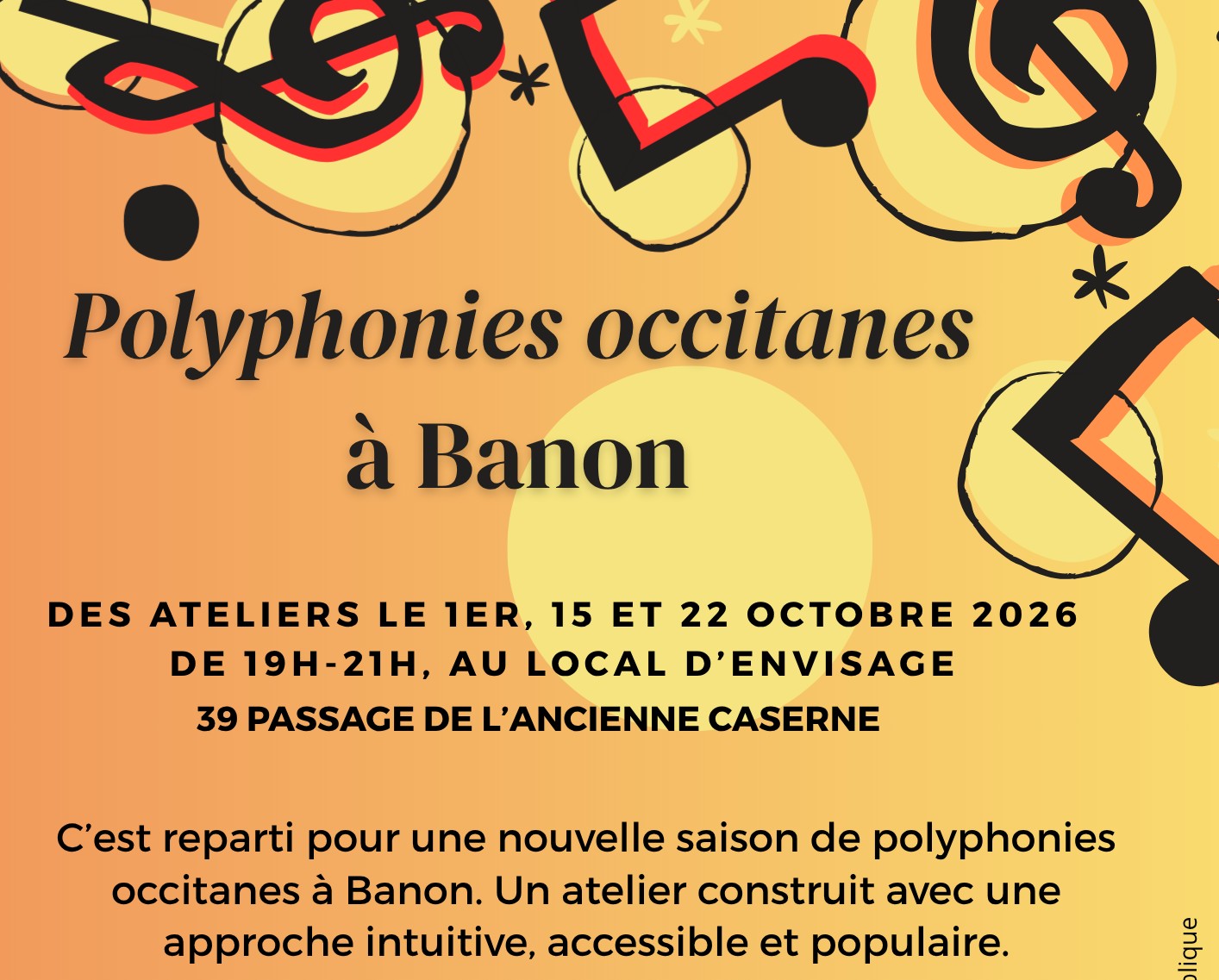 Atelier polyphonies occitanes � Banon