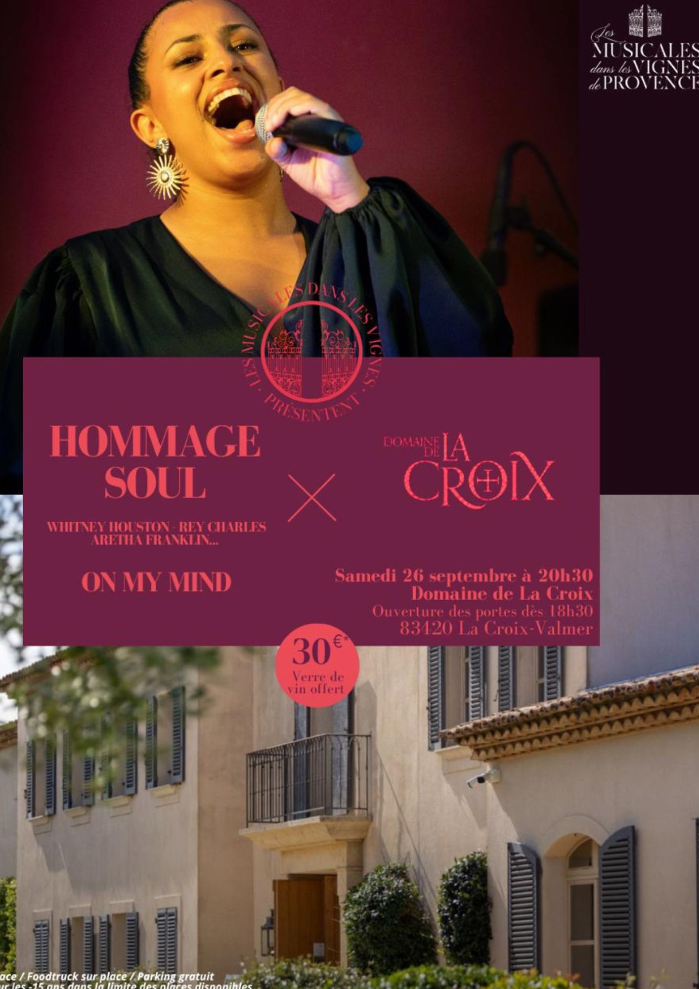 Les musicales dans les vignes de Provence : Hommage Soul