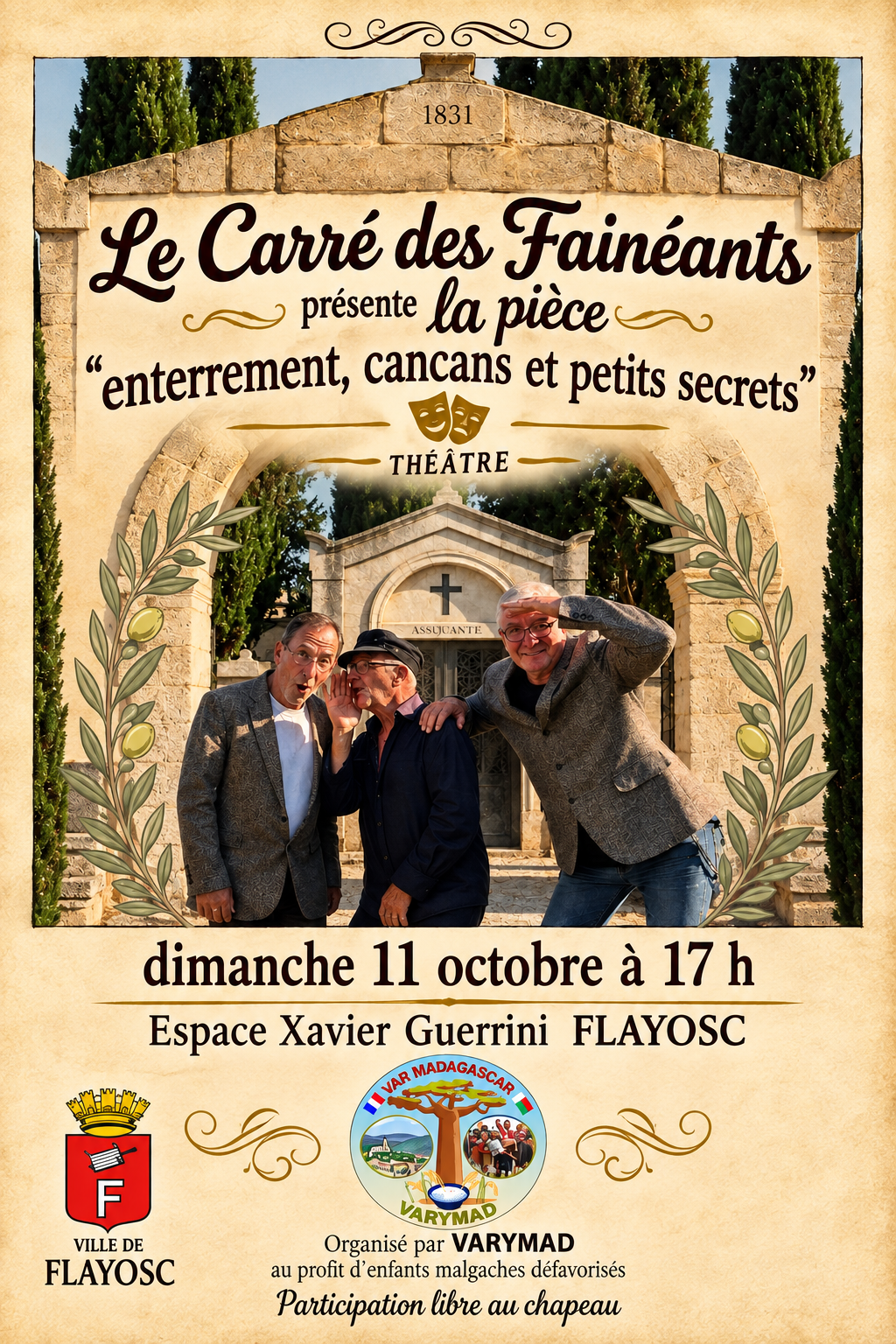 Enterrement, cancans et petits secrets