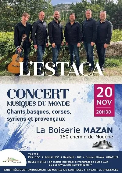 Concert Estaca : Musiques du monde