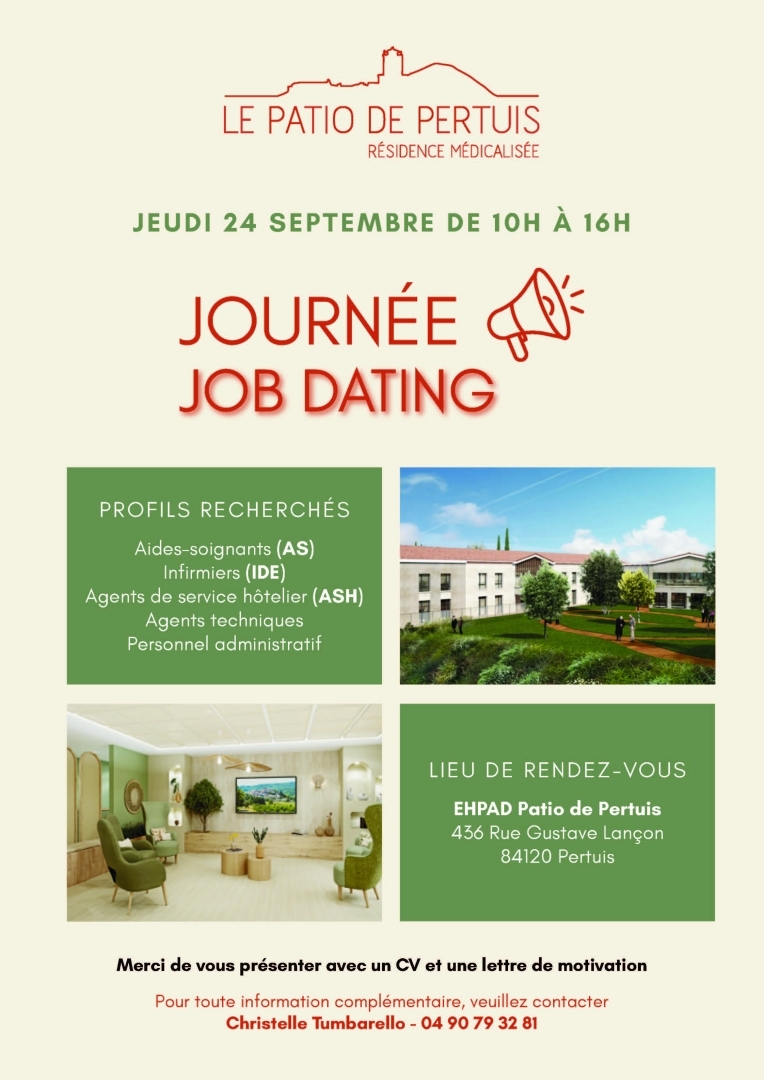 Journ�e Job Dating - Le Patio de Pertuis