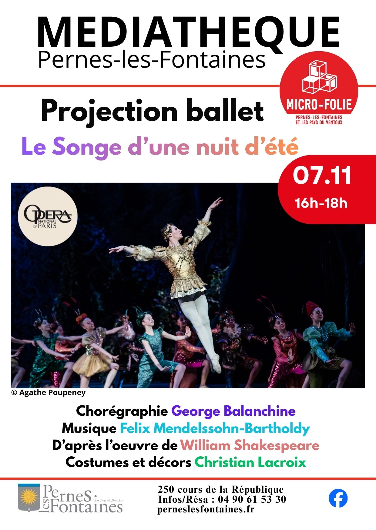 Projection ballet : Le Songe d'une nuit d'�t�