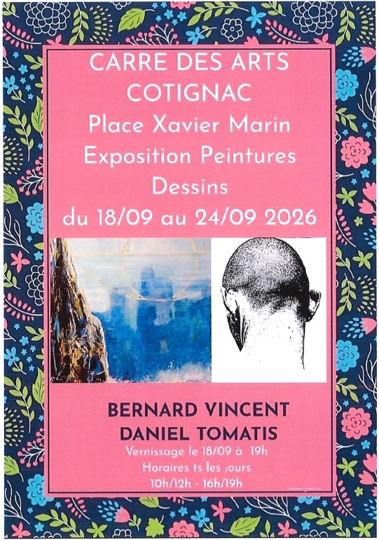 Vernissage de l'exposition : Bernard Vincent et Daniel Tomatis - peintures et dessins