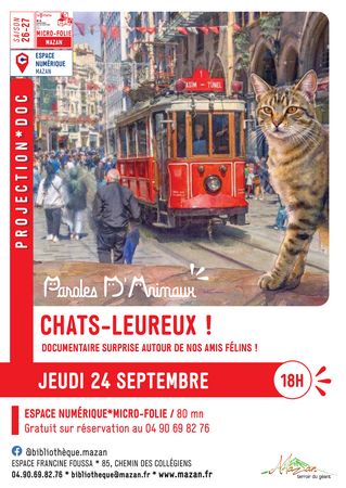 Projection documentaire : Chats-leureux !