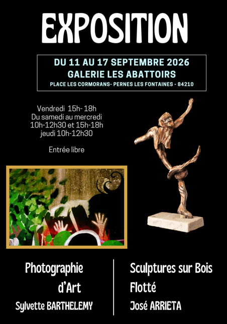 Exposition : photographie d'art et sculptures sur bois flott�