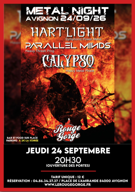 Hartlight / Parallel Minds / Calypso en concert