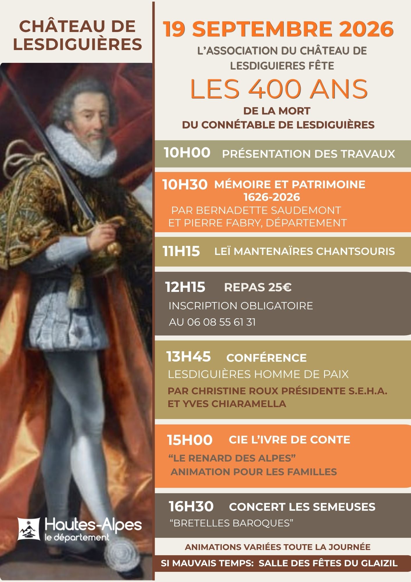 Les 400 ans de la mort de Lesdigui�res