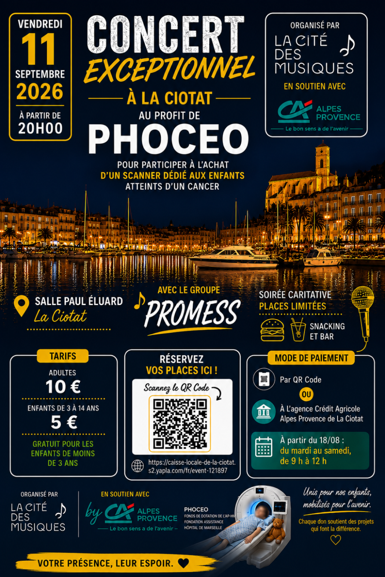 Concert solidaire avec le groupe Promess