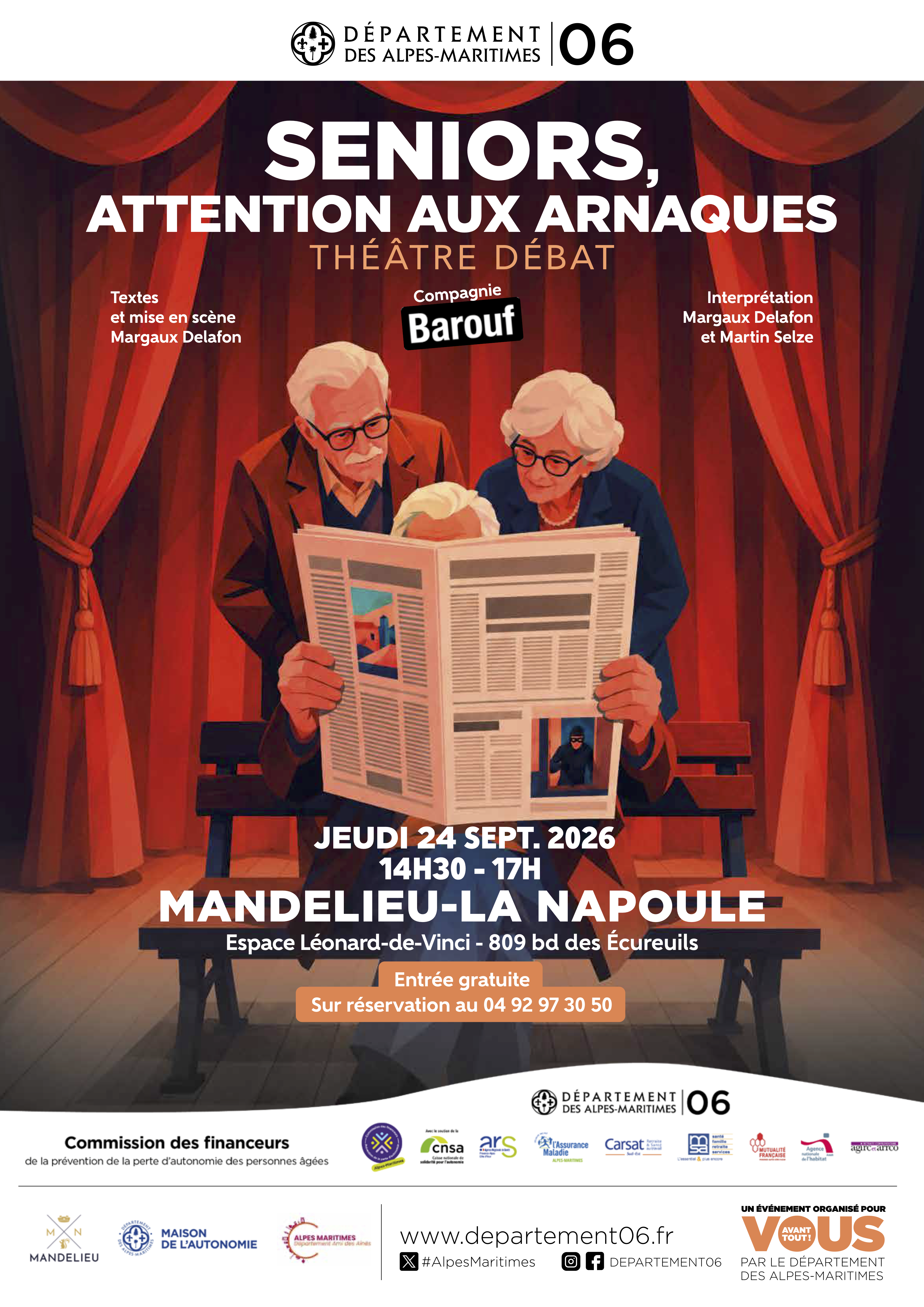 Th��tre d�bat : S�niors, attention aux arnaques