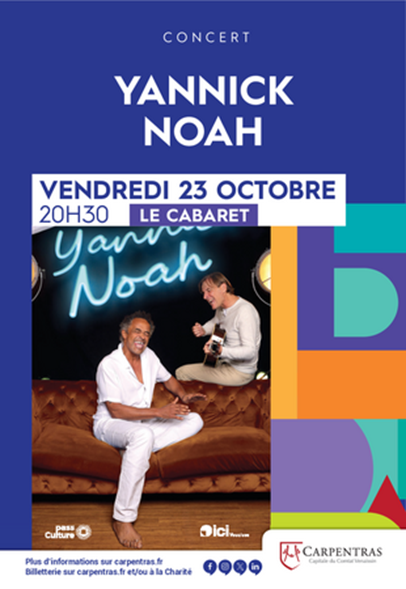 Concert Yannick Noah : Un p'tit tour � deux