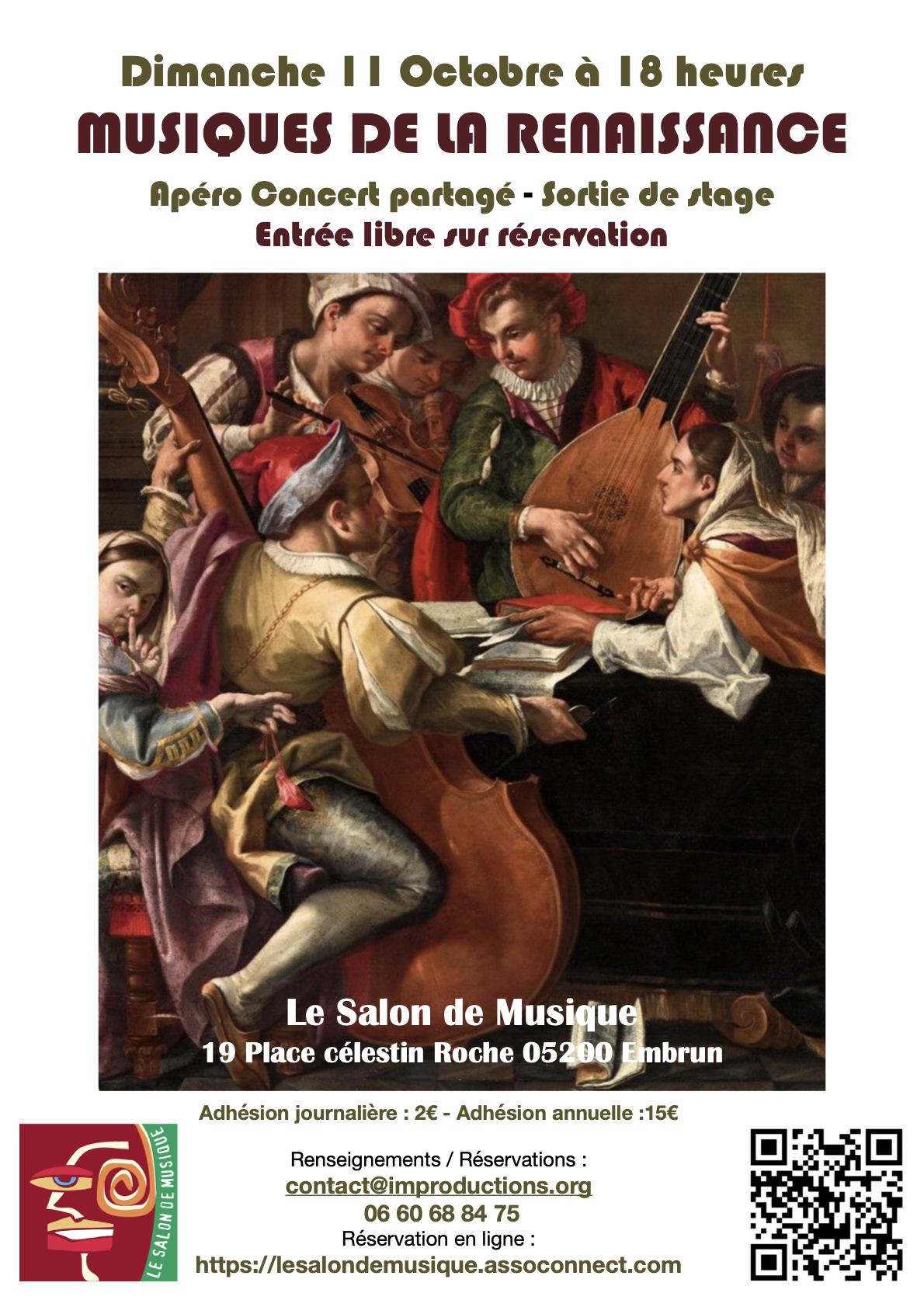 Ap�ro Concert de Musique renaissance - Sortie de stage