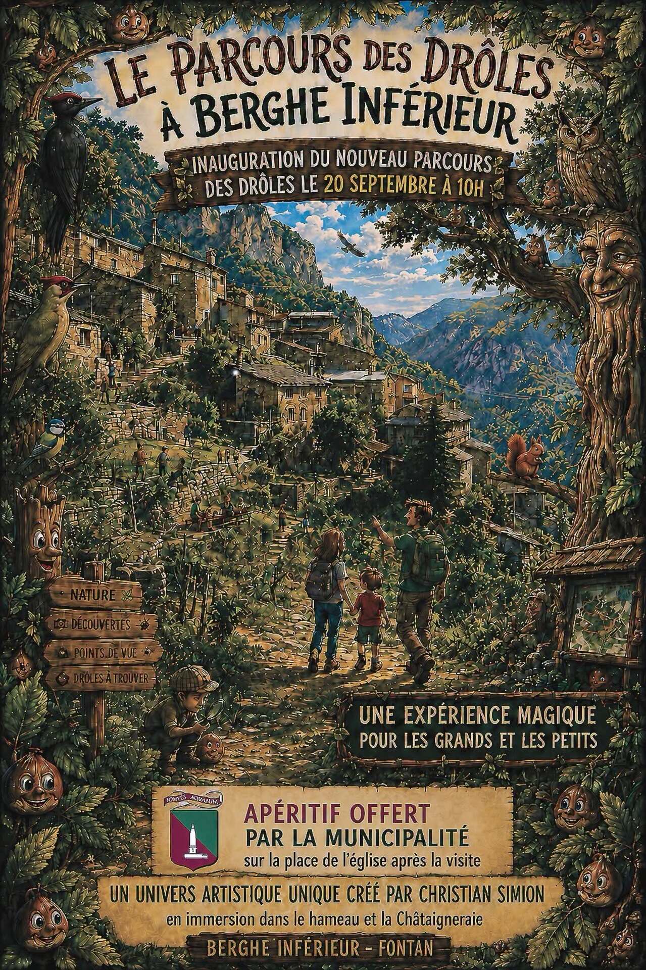 Inauguration du parcours des dr�les