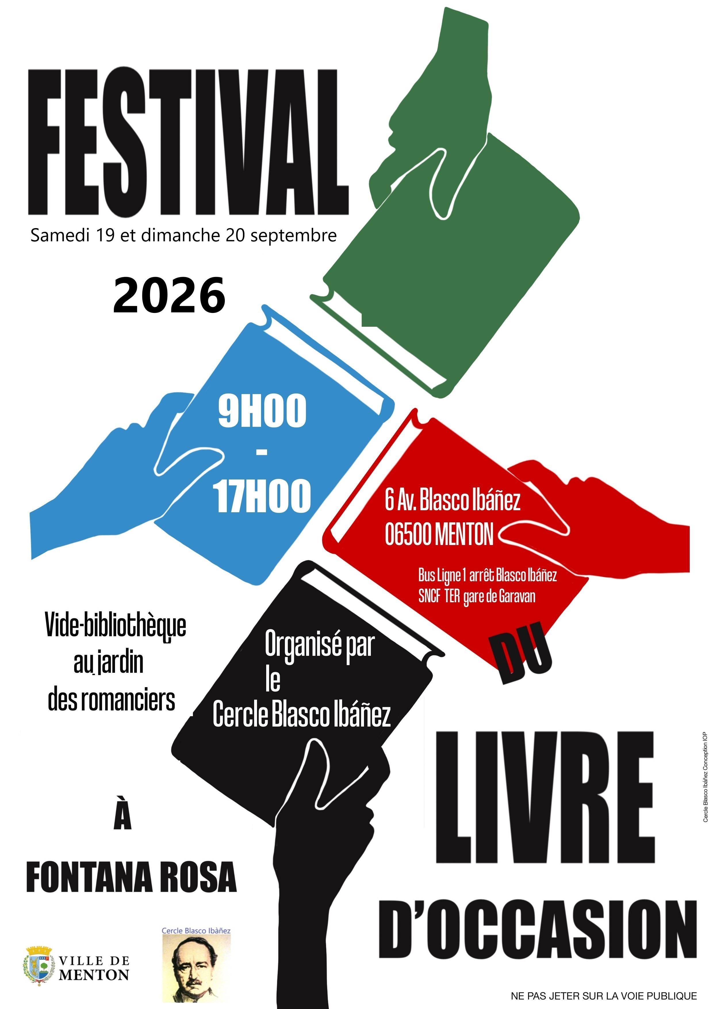 Journ�es Europ�ennes du Patrimoine : Festival du livre d'occasion du jardin des romanciers Fontana Rosa