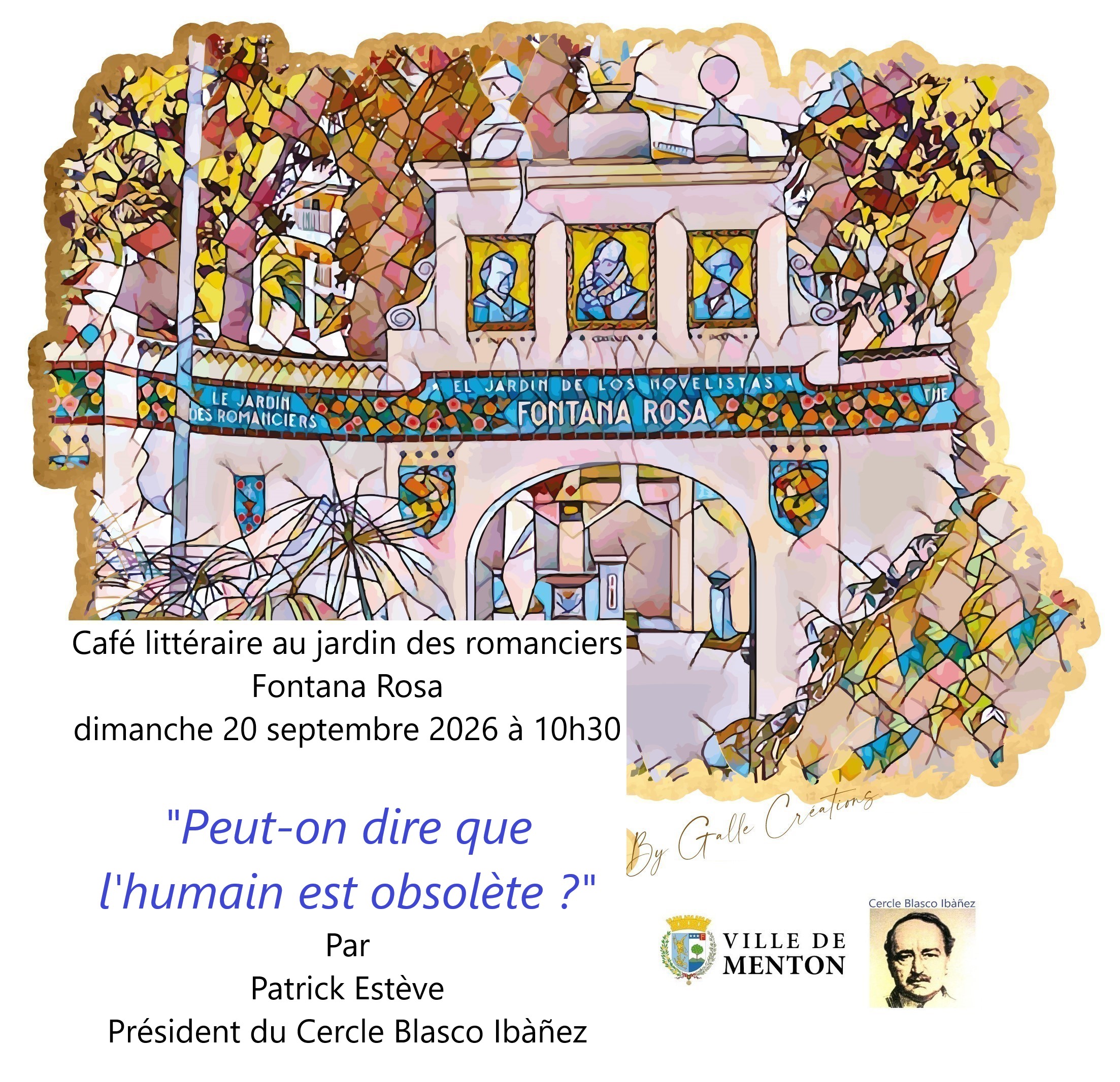 Journ�es Europ�ennes du Patrimoine : Caf� litt�raire au jardin des romanciers Fontana Rosa